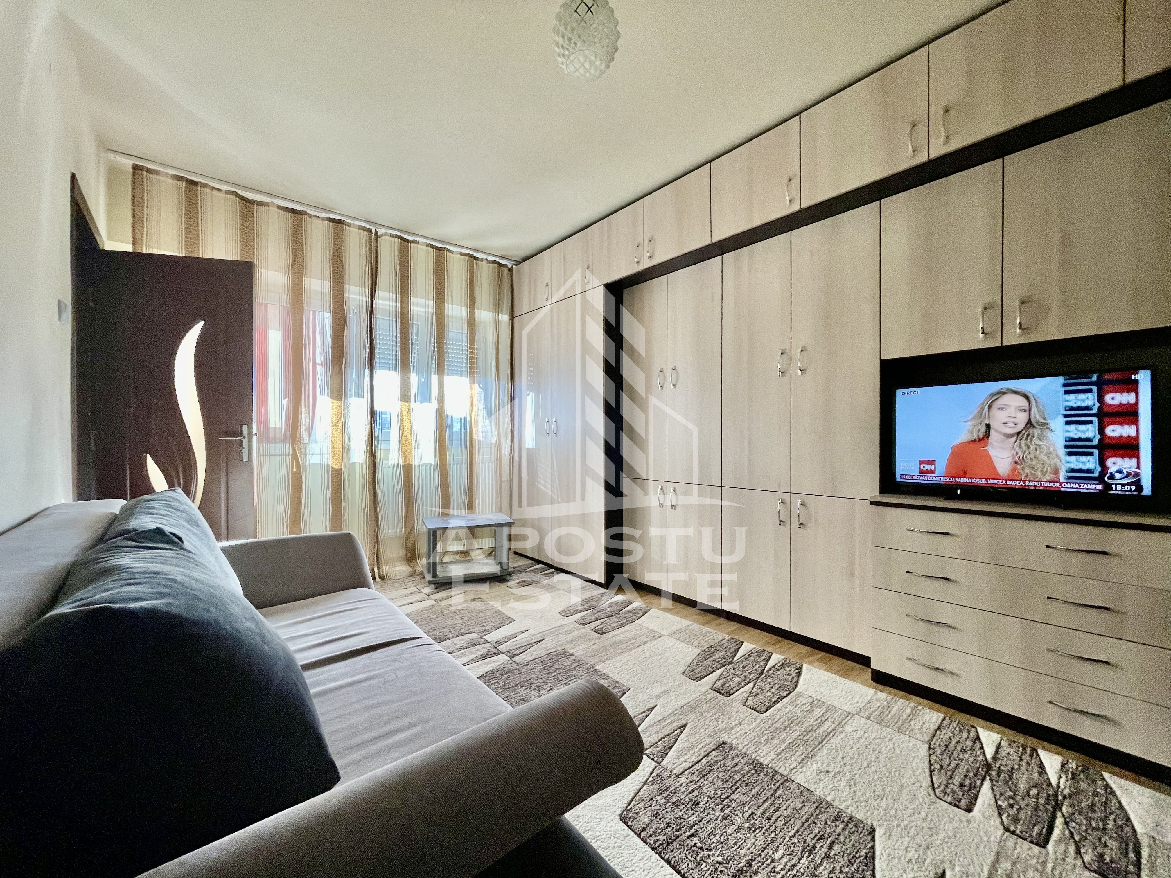 Apartament 1 camera, complet mobilat si utilat, zona Lebada-Vlaicu